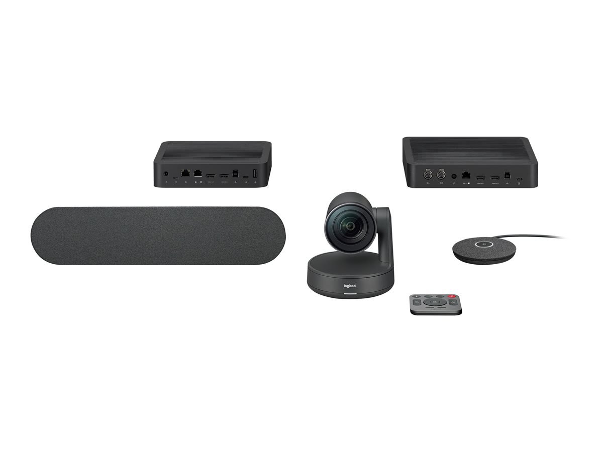 Logitech - Rally Ultra-HD ConferenceCam kit - BLACK