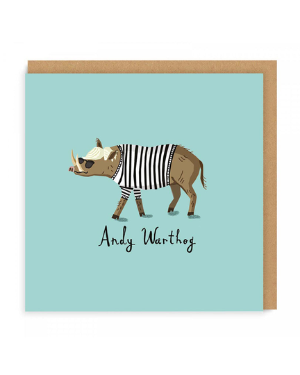 Andy Warthog Square Greeting Card