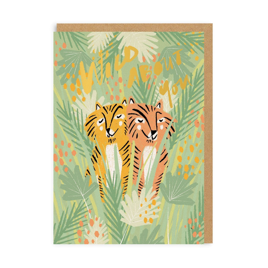 Wild About You Tigers Greeting Card