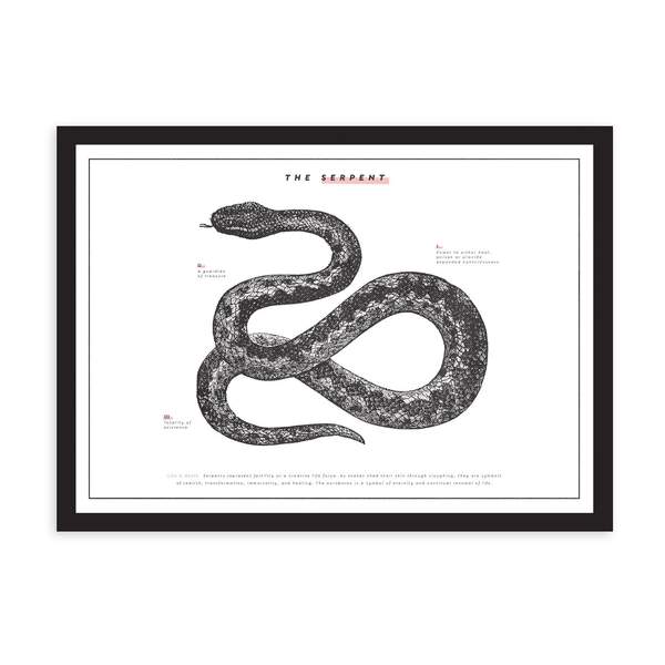 A3 The Serpent Riso Print