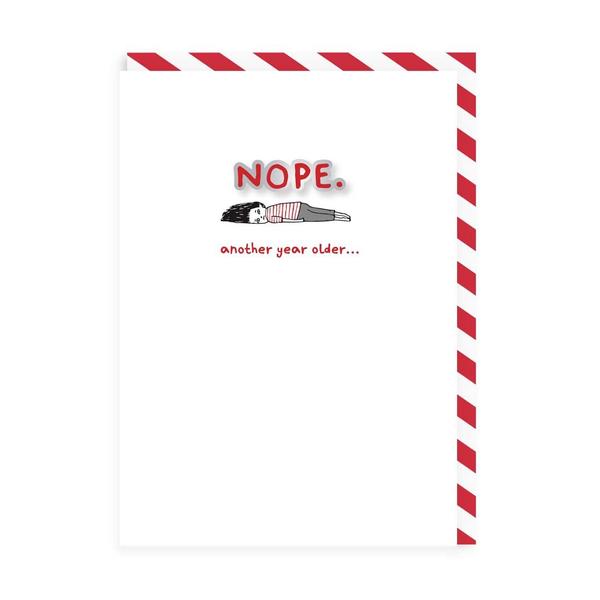 Nope Enamel Pin Greeting Card