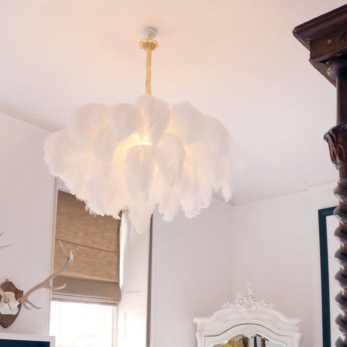 Aynhoe Park I The Feather Chandelier