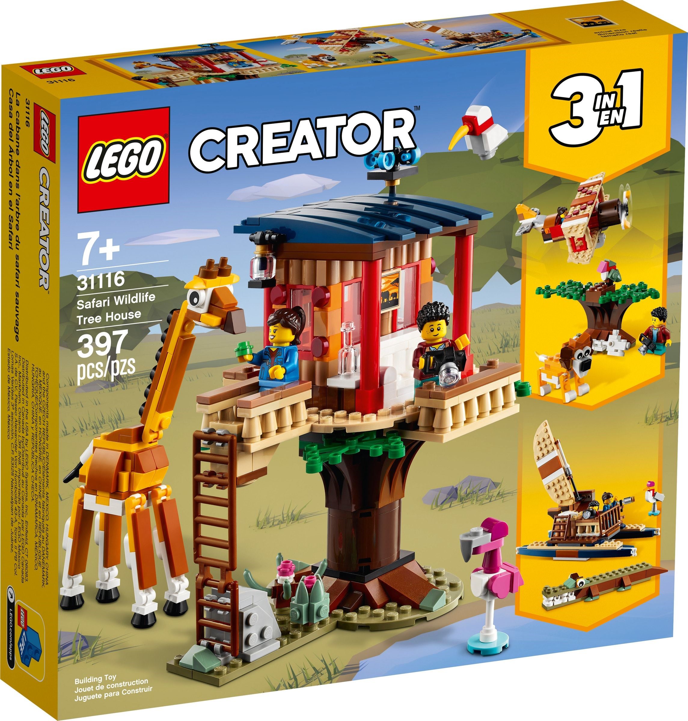 LEGO Creator - Safari Wildlife Tree House (31116)