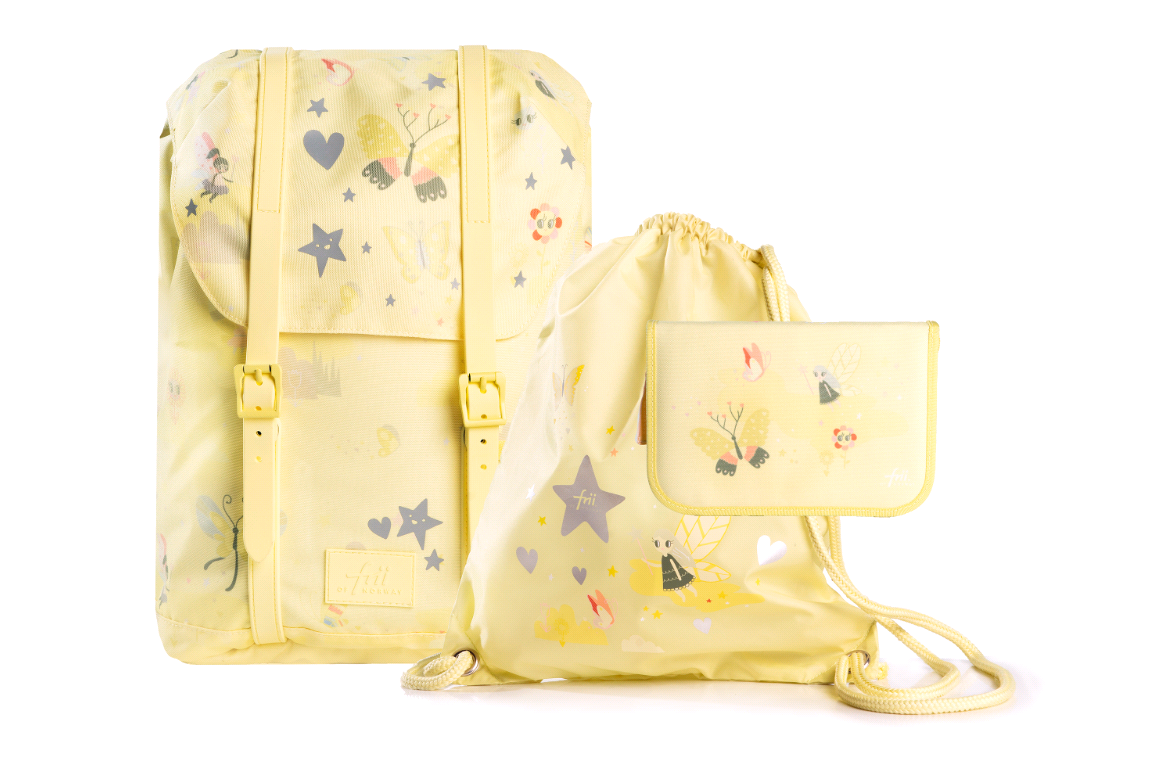 Frii of Norway - School Bag Set - Yellow