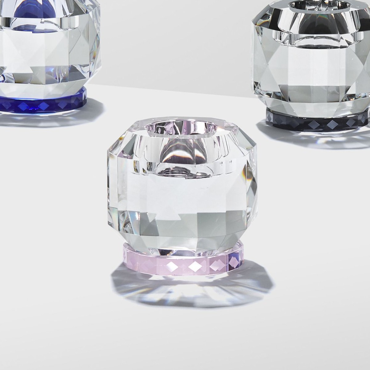 Reflections Copenhagen | Texas Clear / Rose T-Light Holder
