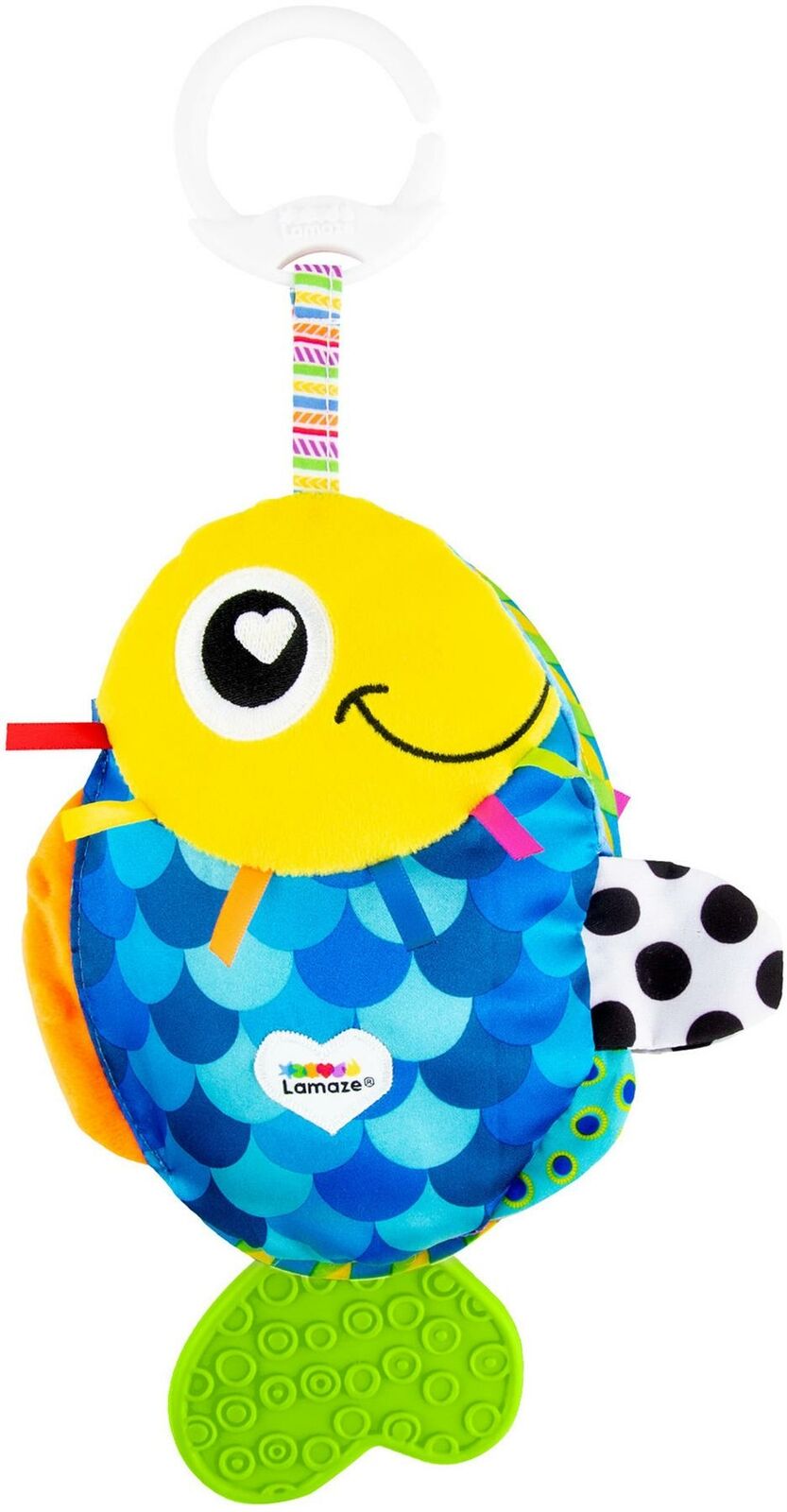 Lamaze - Flip the Fish – Clip & Go soft Baby book (27197)