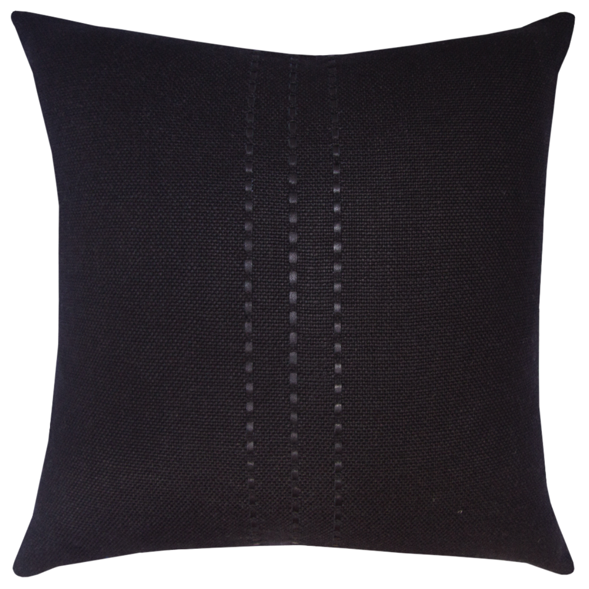 de Le Cuona | Cape Cushion With Leather Detail Coal