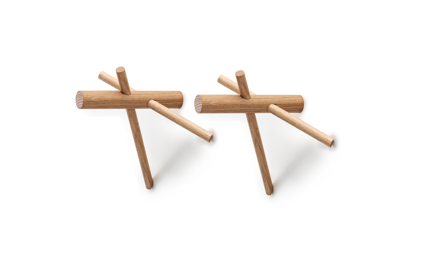 Normann Copenhagen - Sticks Hooks set of 2 - Nature (380505)