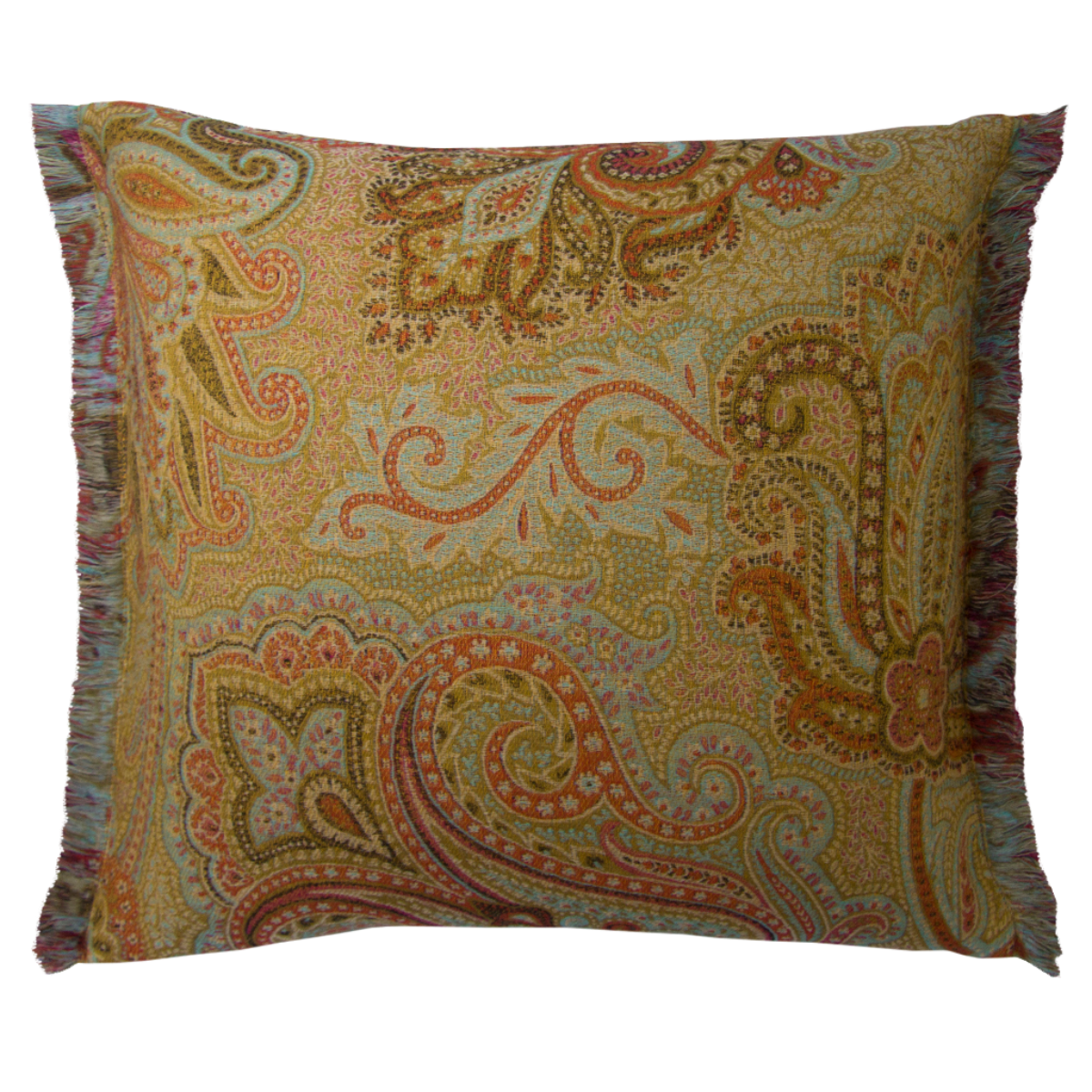 de Le Cuona | Dragonfly Cushion With Fringe Fire