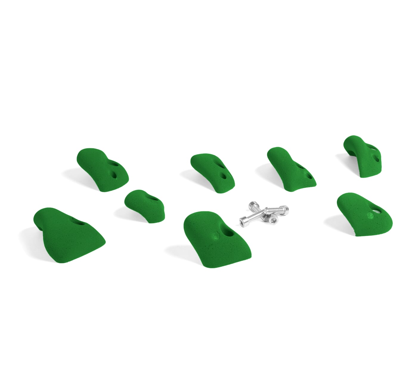 ​That's Mine - 8 Large Climbing Grips For Wood Wall - Leaf Green (CR1100GR)