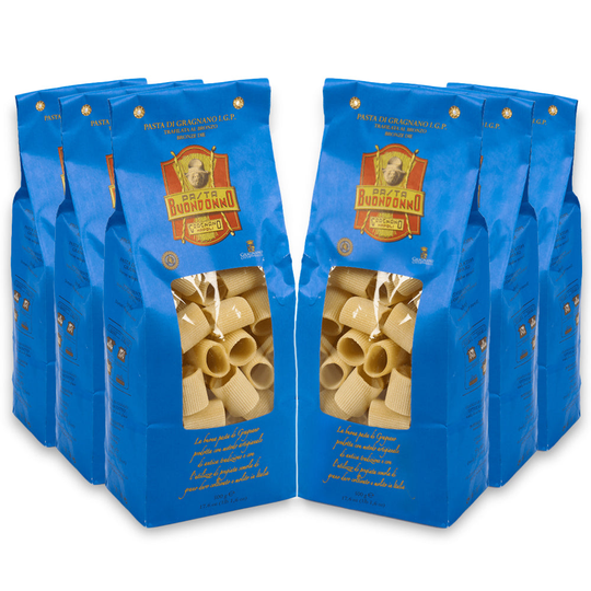 Paccarielli Rigati Pasta Parcel 6 x 500g by Pasta Buondonno