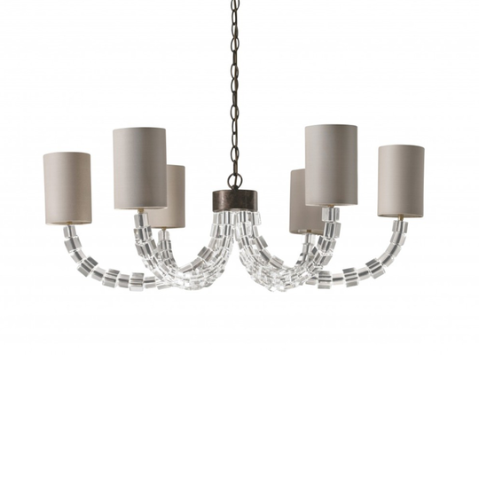 Porta Romana I Round Lartigue Chandelier