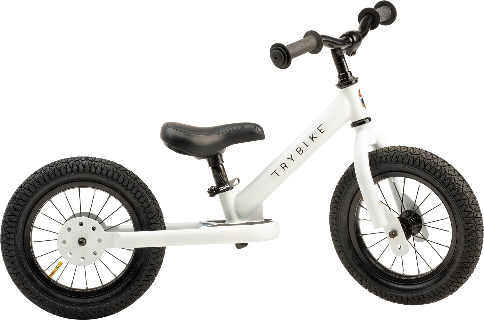 Trybike - 2 Wheel Steel, White (30TBS-2-WHT)