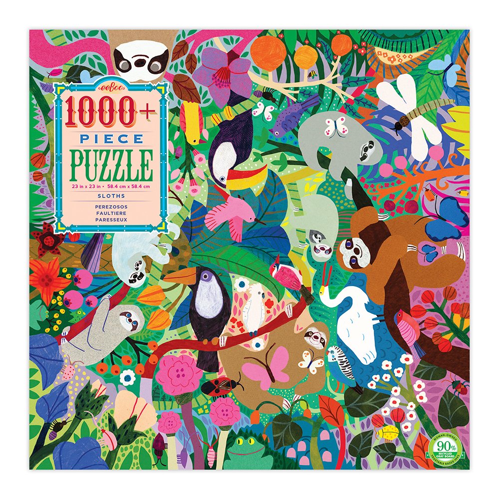 eeBoo - Puzzle - Sloths, 1008 pc (EPZTSLO)