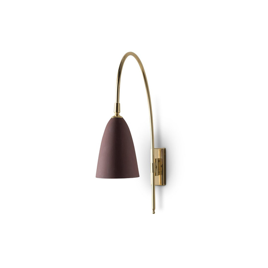 Porta Romana I Kingsley Wall Light I Brass With Bromine