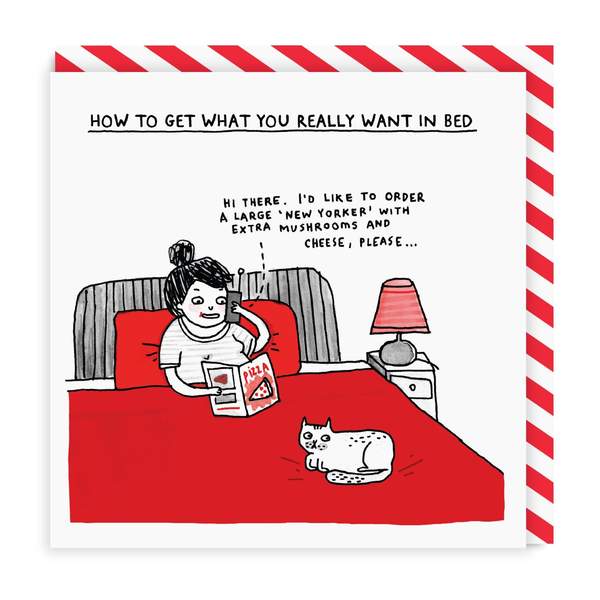What You Want In Bed Square Greeting Card