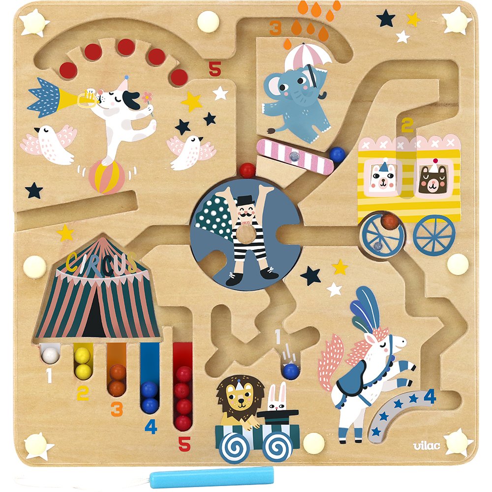 Vilac - Activity Circus - Magnetic Maze by Michelle Carlslund (8522)