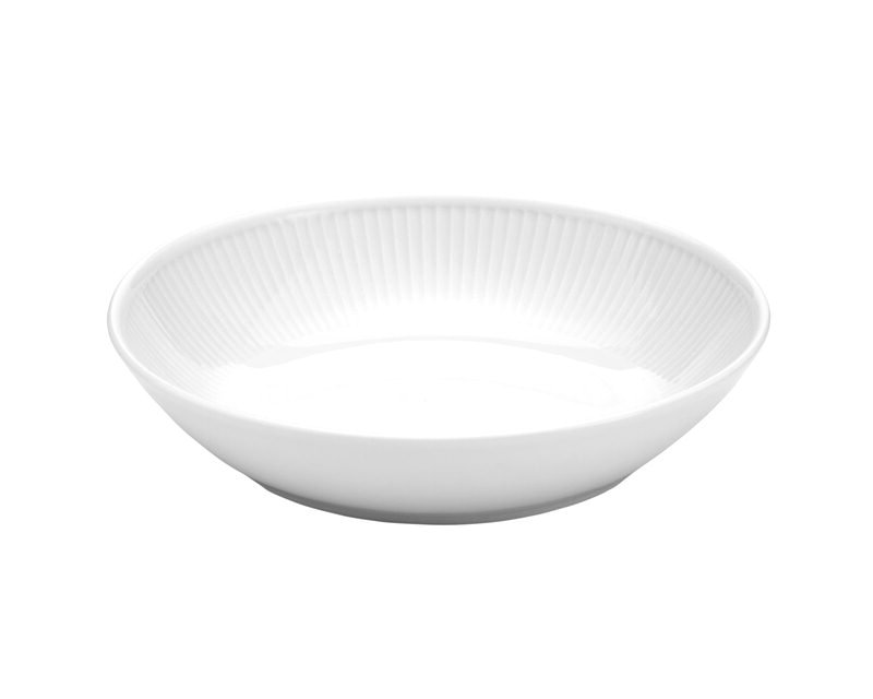 Pillivuyt - Plissé Salad-/Pasta Plate Deep Ø 20 cm - White (204220)