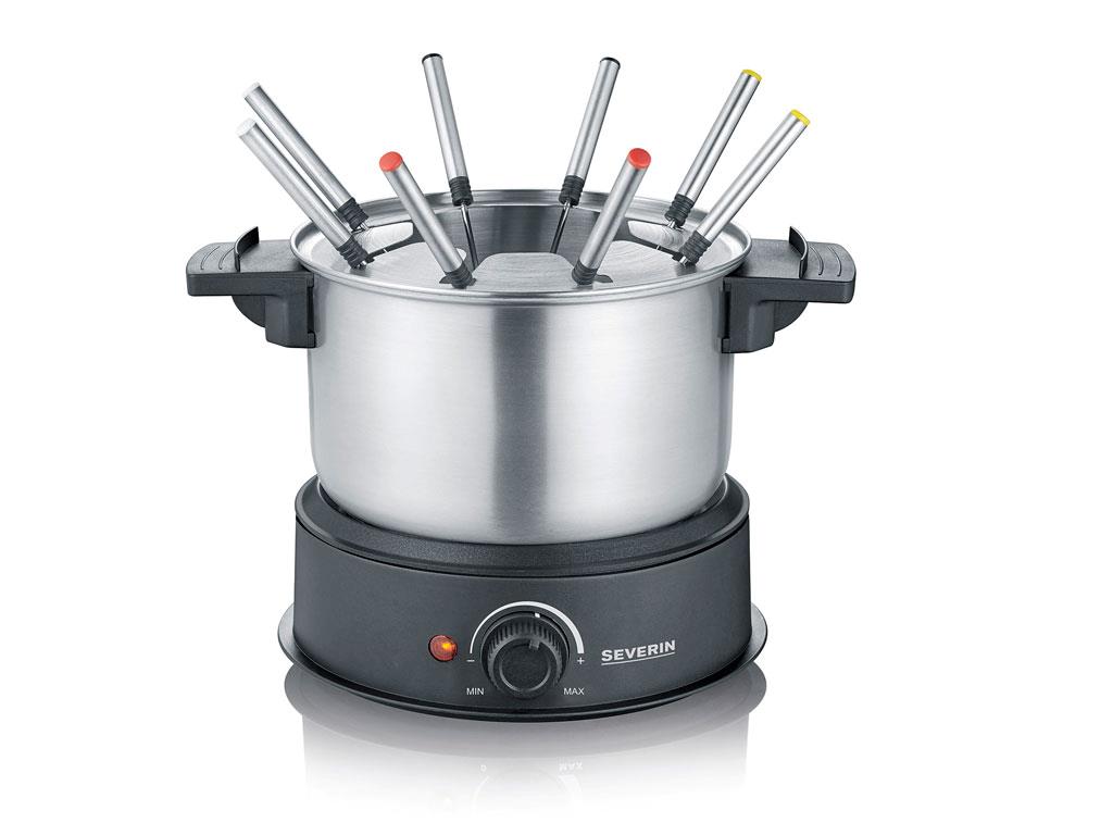 Severin - Fondue Set 1,40 L - Black/Steel (14880)