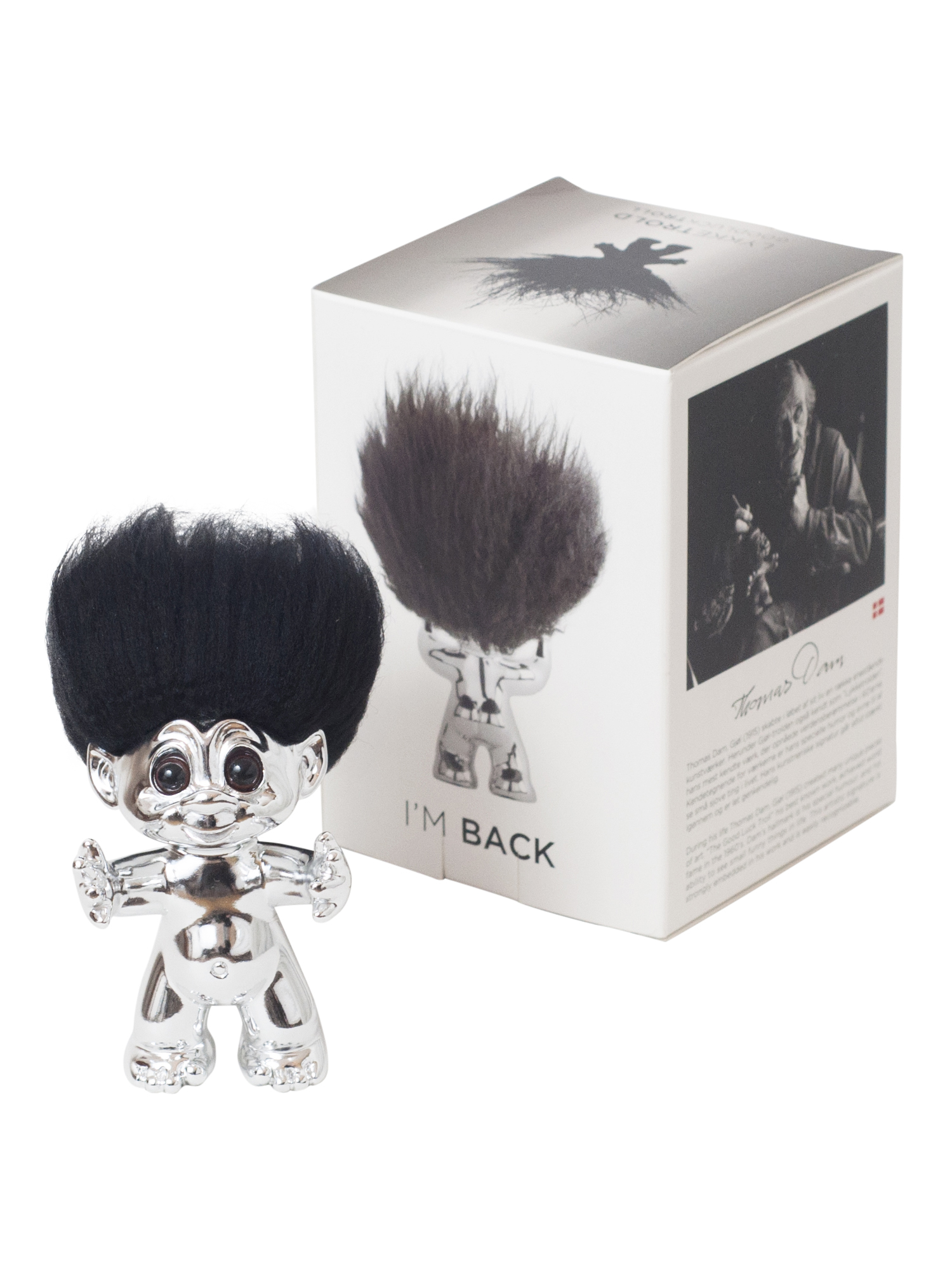 Good Luck Troll - Gjøl Trold 9 cm. - Chrome (92914)