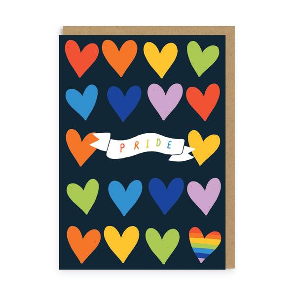 Pride Hearts Greeting Card