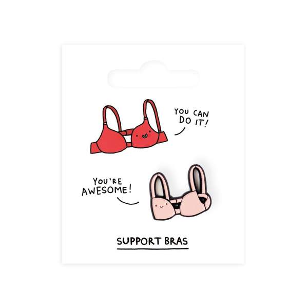 Support Bras Enamel Pin