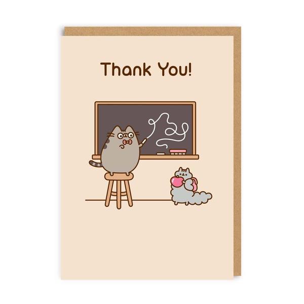 Pusheen Thank You Teacher Greeting Card
