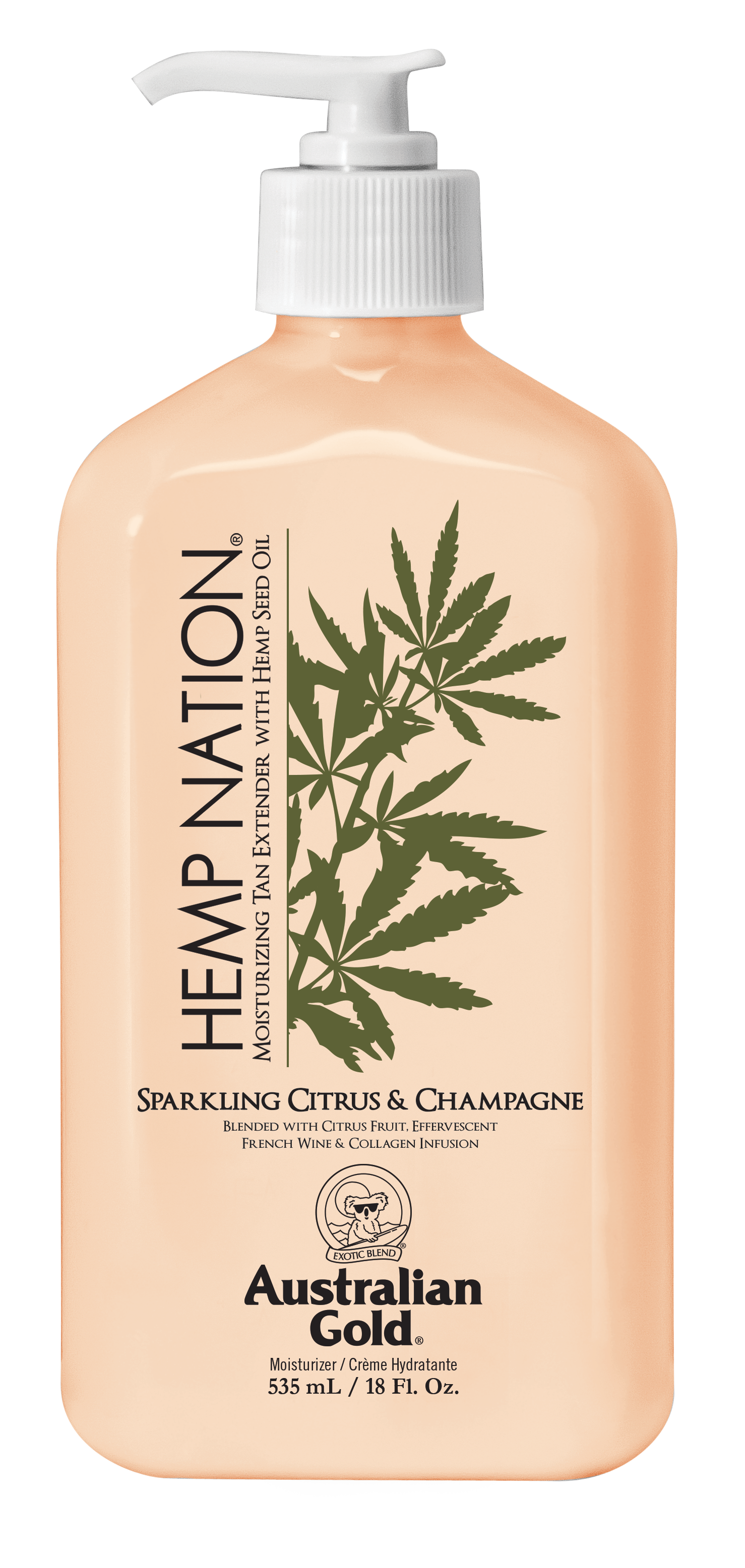 Australian Gold - Hemp Nation Sparkling Citrus & Champagne Tan Extender Body Lotion 535 ml