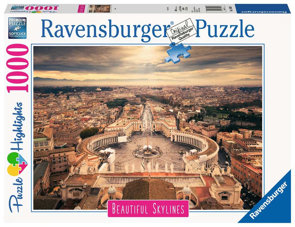 Ravensburger - Puzzle 1000 - Beautiful Skylines - Rome (10214082)
