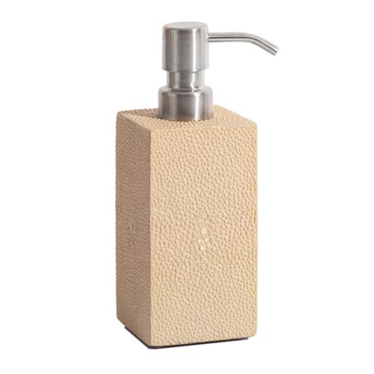 Posh Trading I Chelsea Soap Dispenser | Natural Faux Shagreen