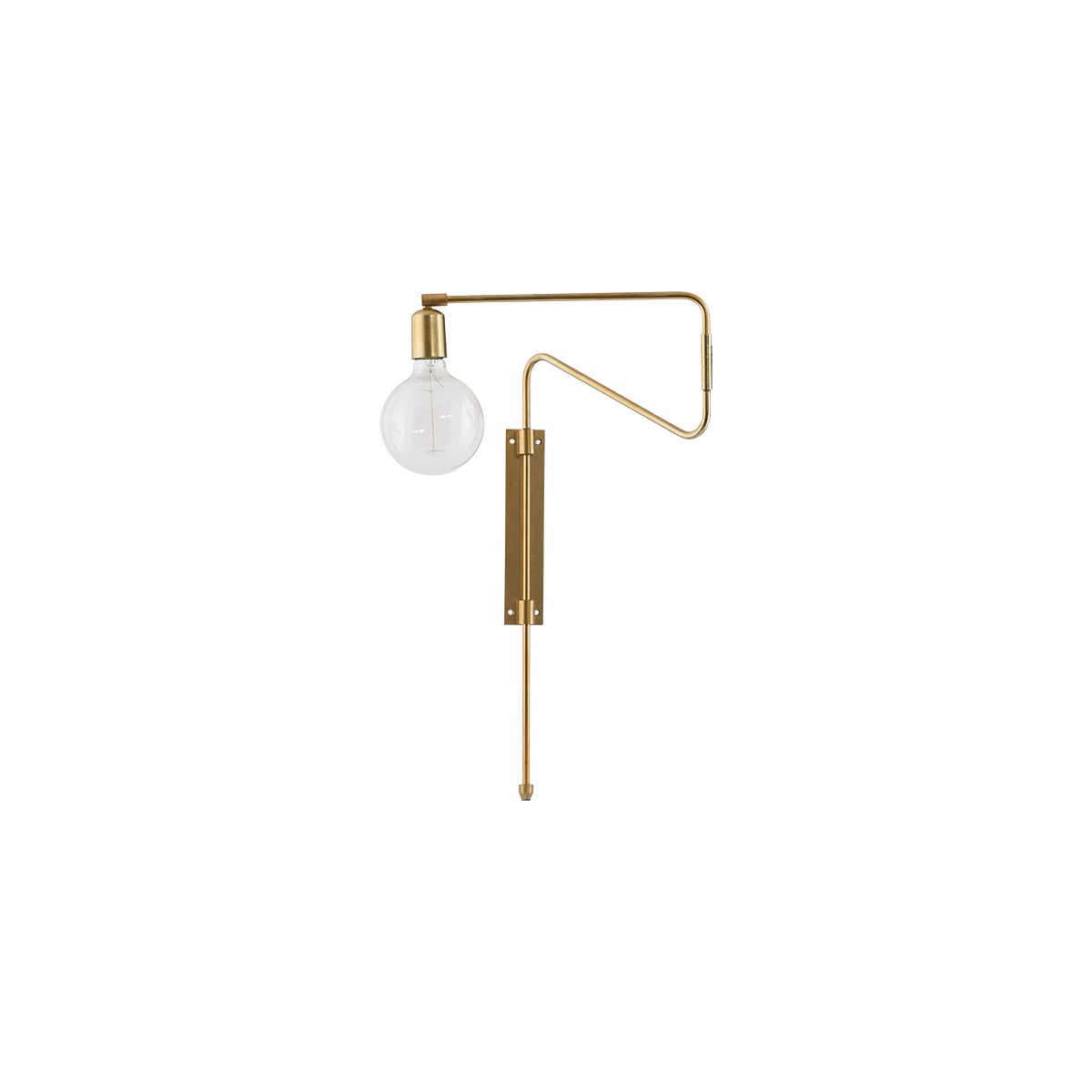 House Doctor - Swing Wall Lamp Small - Brass (cb0212/203660212)