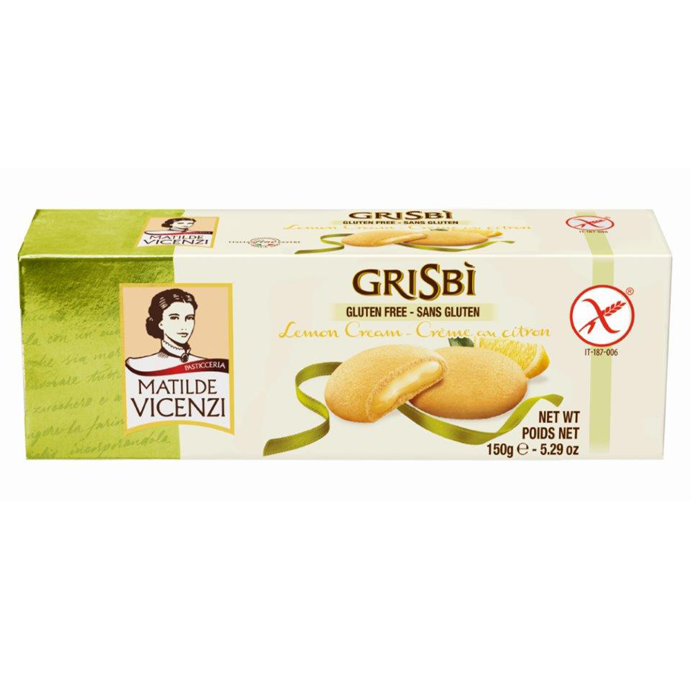 Lemon Gluten Free Biscuits 150g by Grisbi