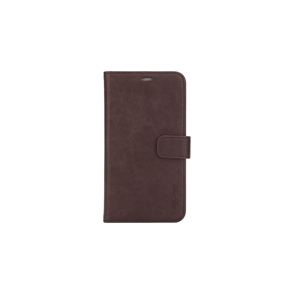 RadiCover - Radiationprotected Wallet PU iPhone 12/12 PRO Flipcover - Brown