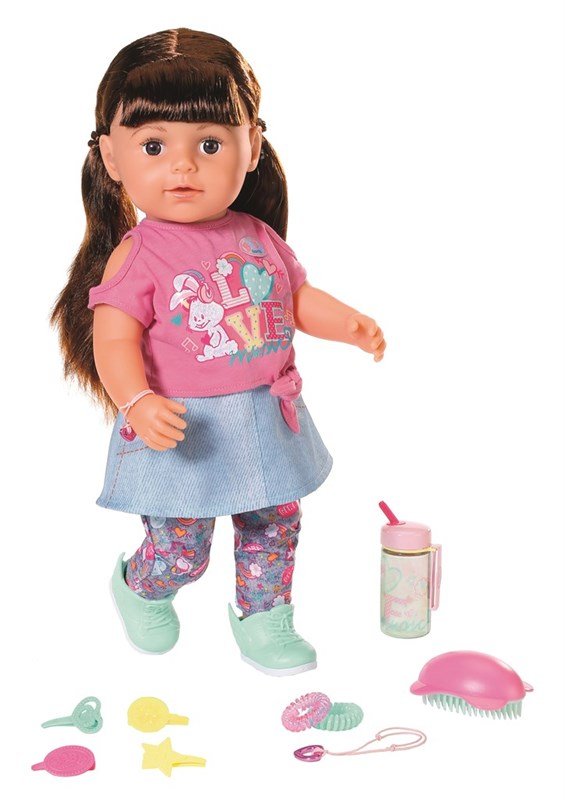 Baby Born - Soft Touch Sister brown, 43 cm (827185)