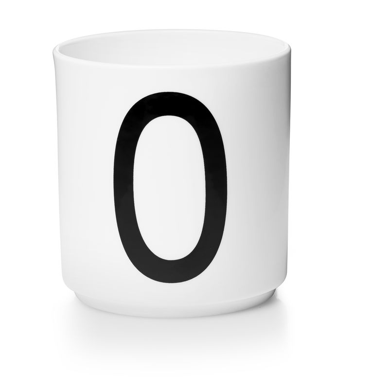 ​Design Letters - Personal Porcelain Cup O - White