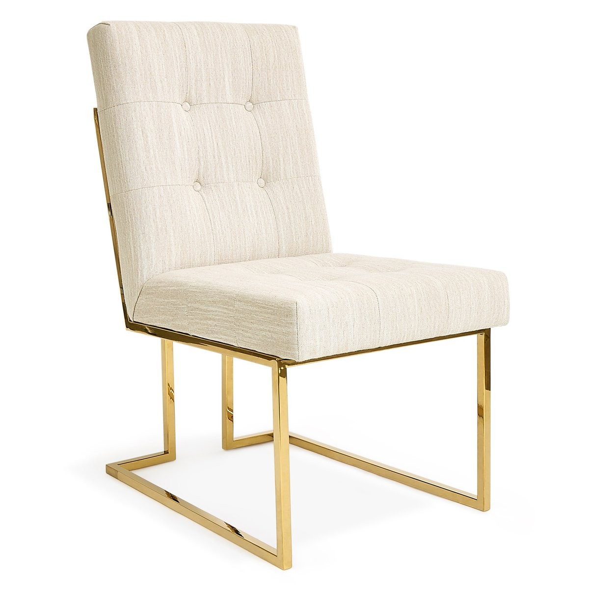 Jonathan Adler I Goldfinger Dining Chair I Romo Oatmeal