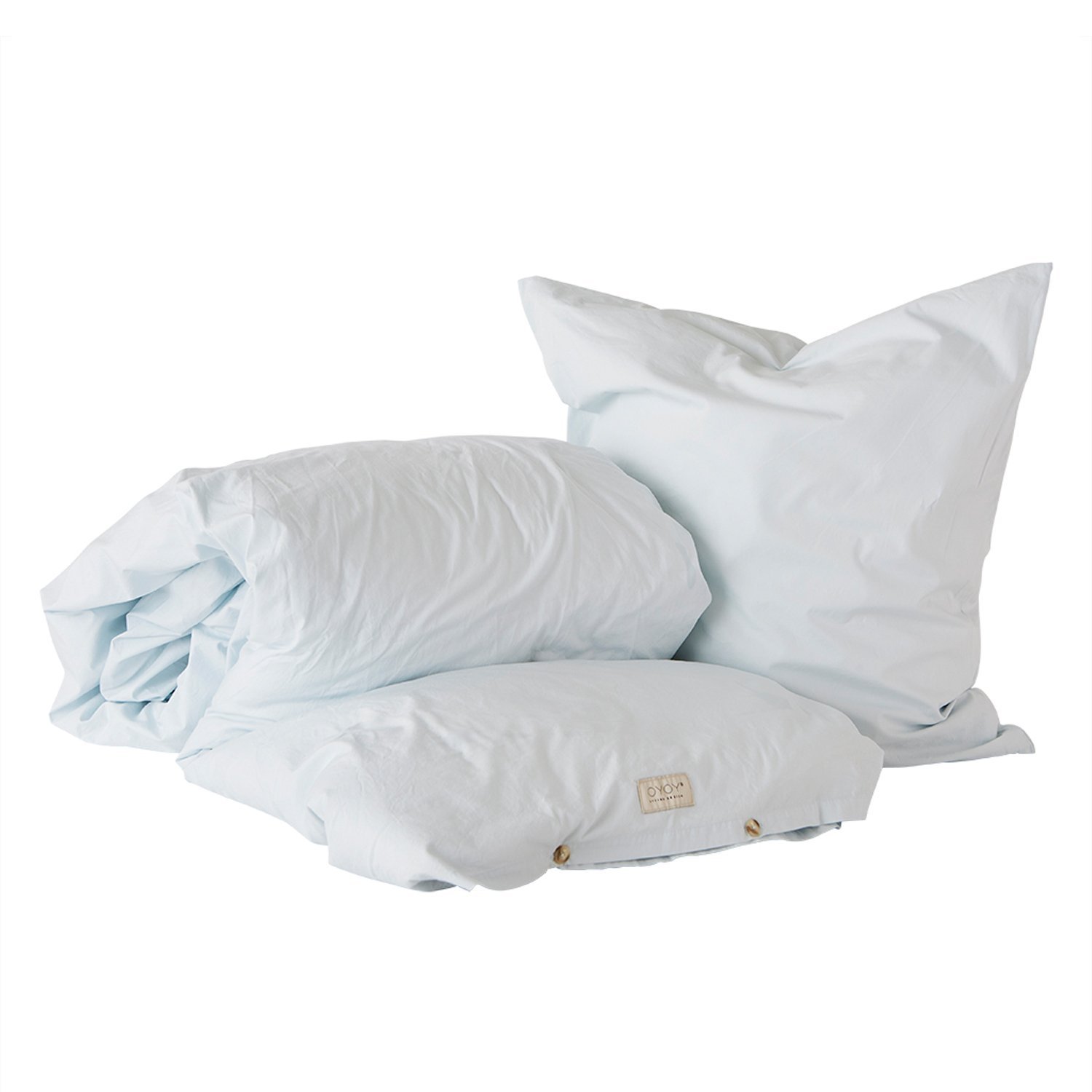 OYOY Living - Nuku Organic Bedding - 140x200 - Ice Blue