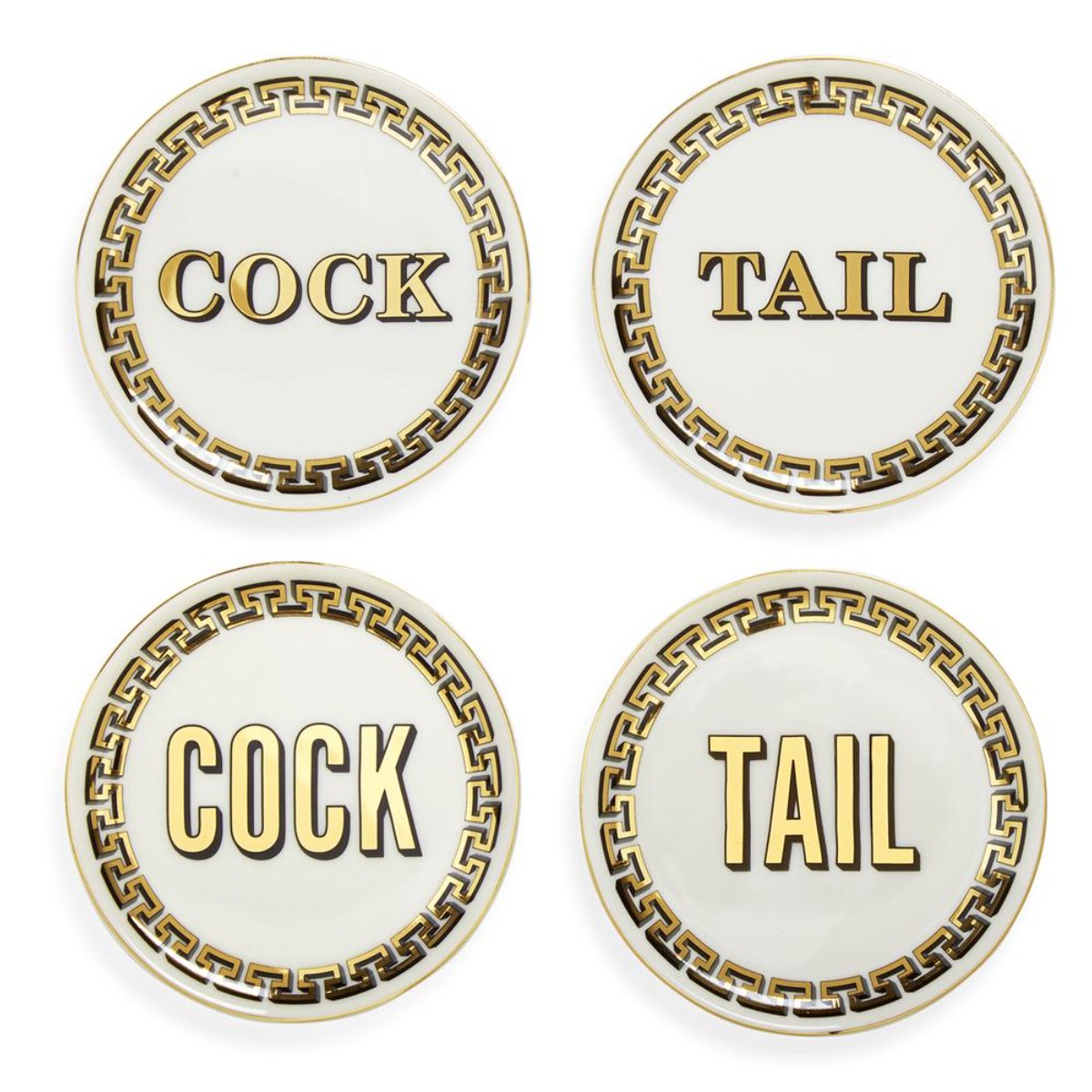 Jonathan Adler I Cock/Tail Coasters