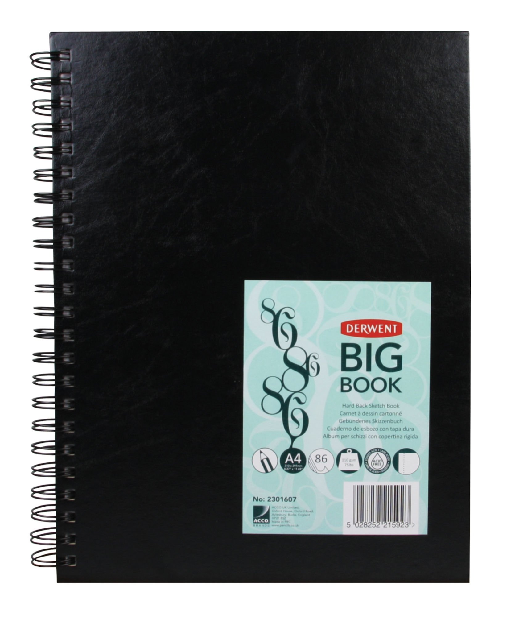 Derwent - Wiro Sketch Book, A4 White Paper