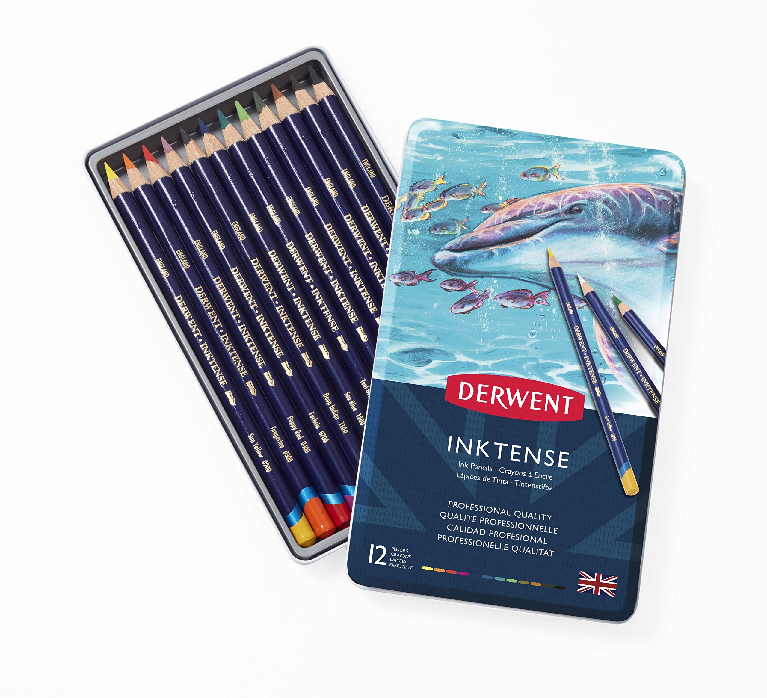 Derwent - Inktense Pencils, 12 Tin