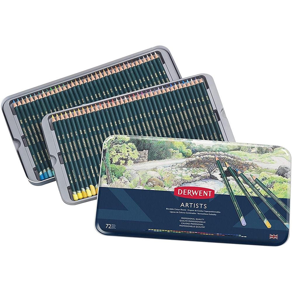 Derwent - Artists Pencils, 72 Tin