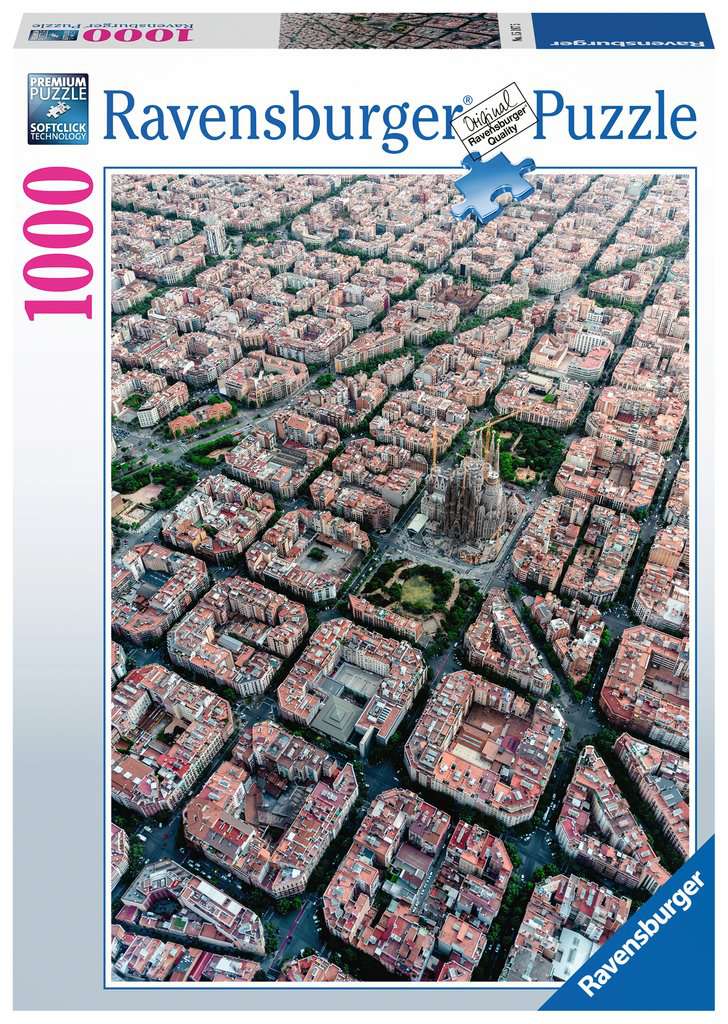 Ravensburger - Puzzle 1000 - Barcelona from above (10215187)