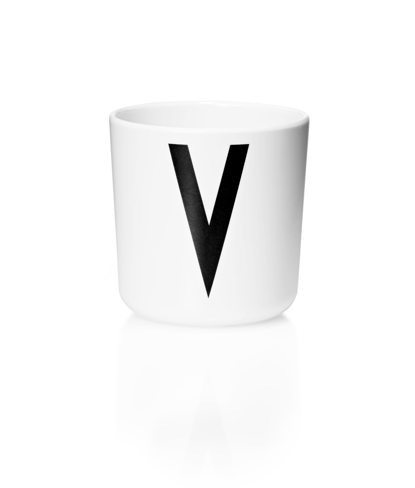 ​Design Letters - Personal Melamine Cup V - White (20201000V)