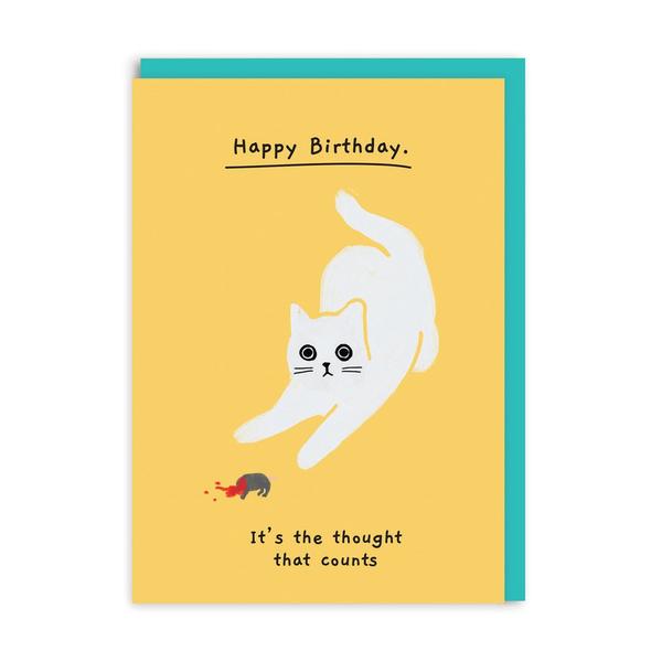 It's The Thought That Counts Birthday Greeting Card