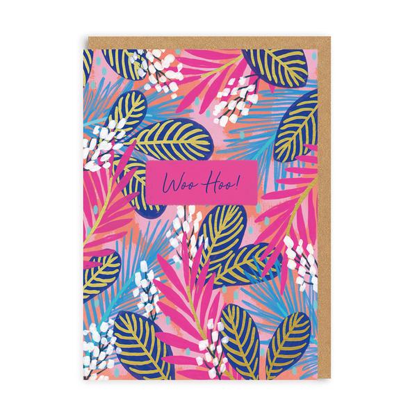Woo Hoo Floral Greeting Card