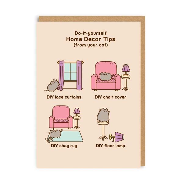 Pusheen Home Decor Tips Greeting Card
