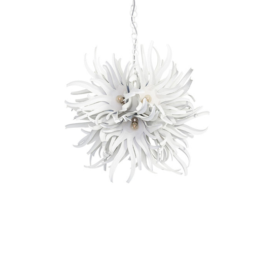 Porta Romana I Small Urchin Chandelier Flint White