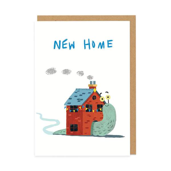 New Home Snail Greeting Card