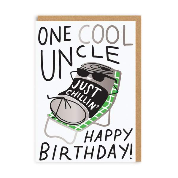 One Cool Uncle Birthday Greeting Card