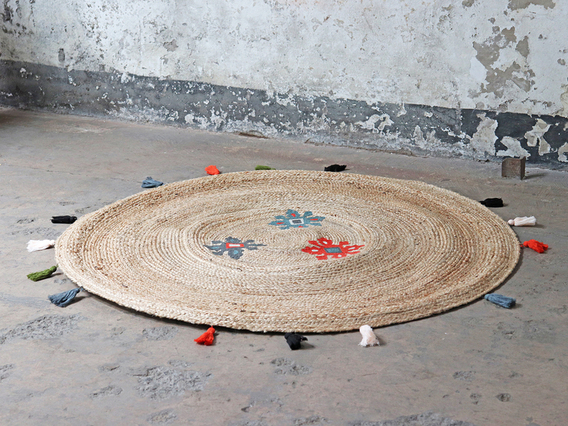 Large Round Jute Rug 150cm